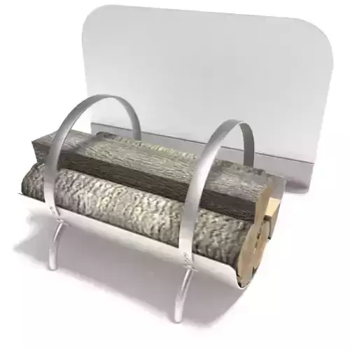 Metallic Fire Log Holder With Fire Place Cleaning Tool