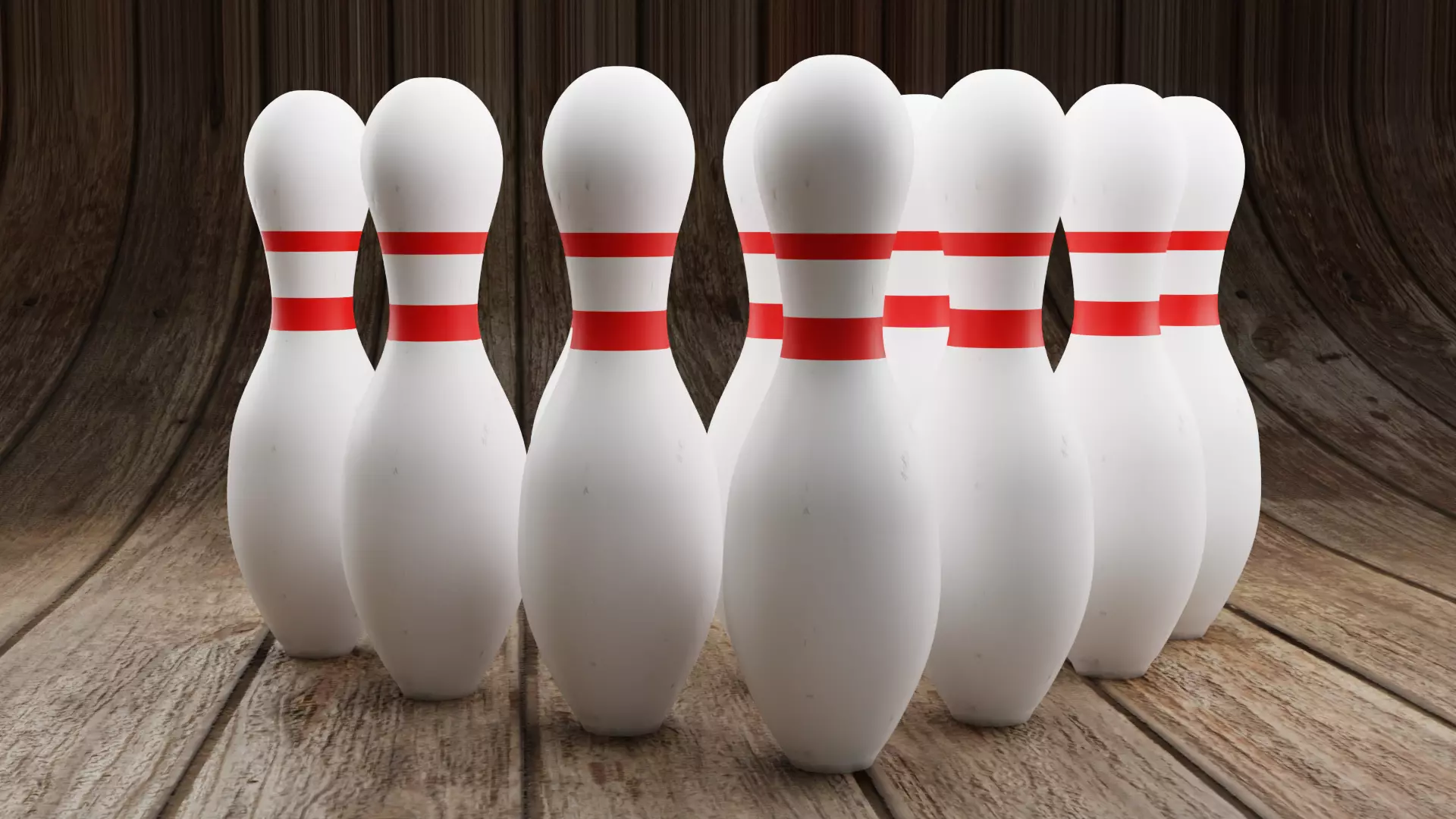 BOWLING PINS Free 3D model