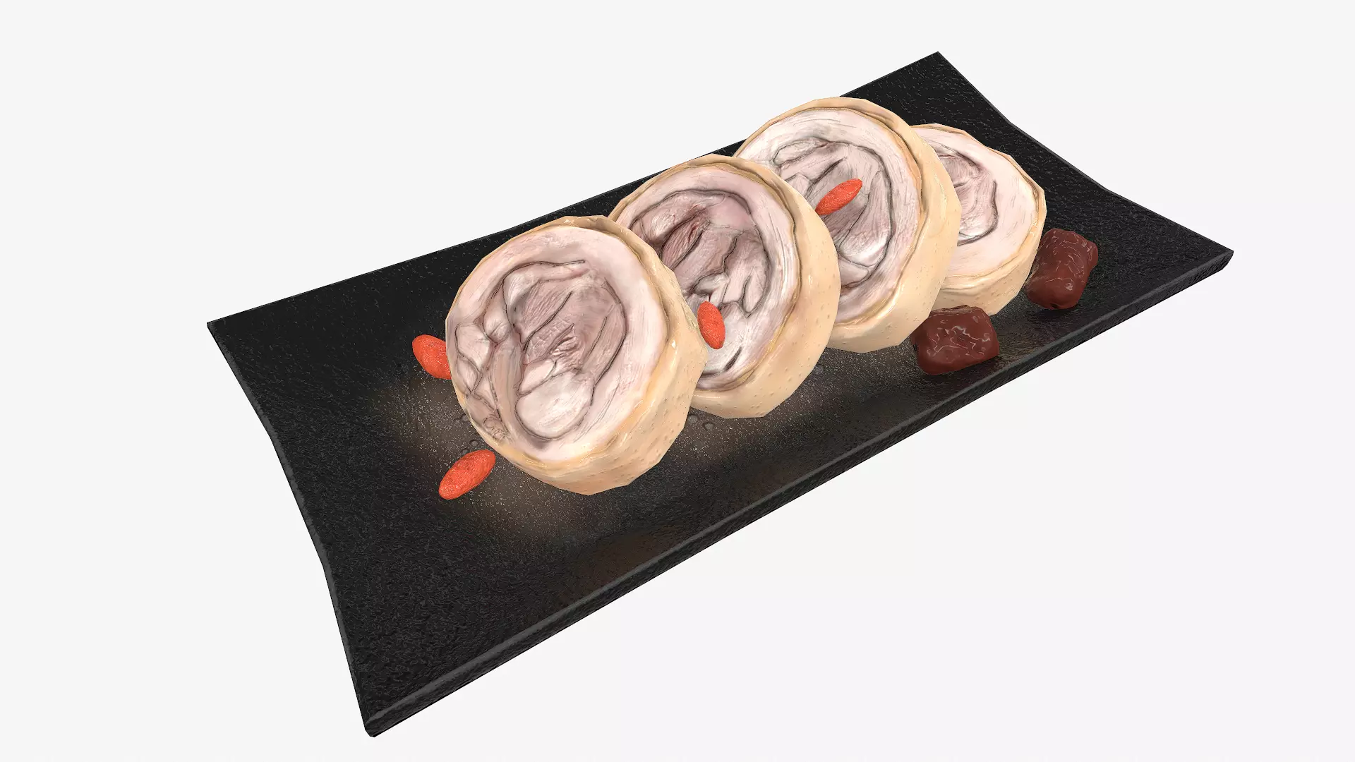 Asia food drunk chicken Low-poly 3D model