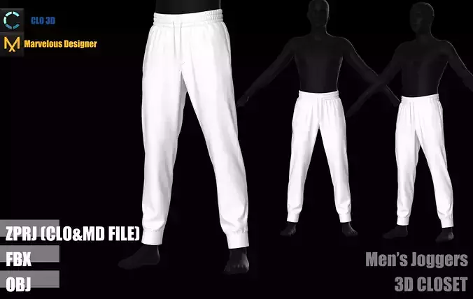 Mens Joggers  Free 3D model