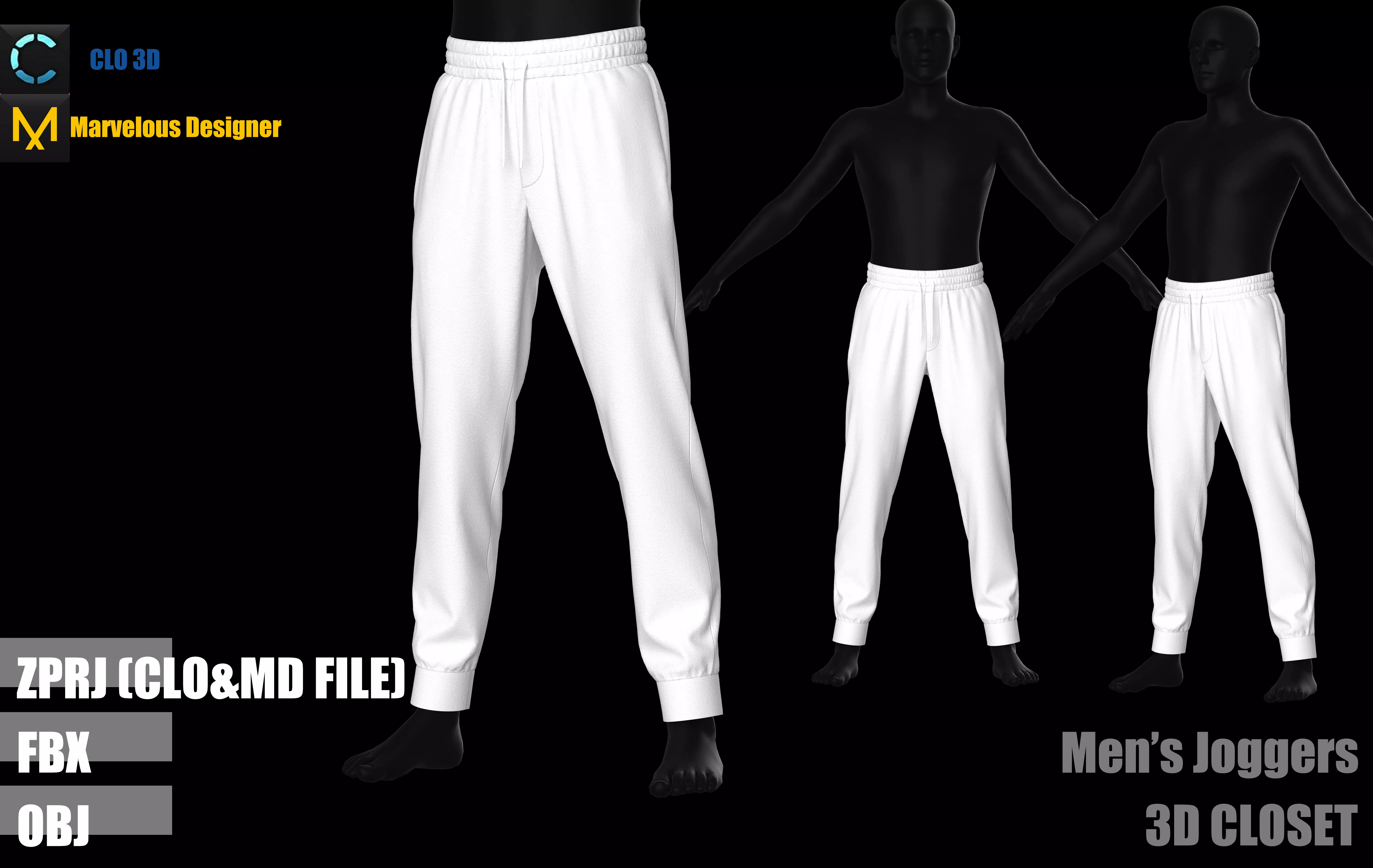 Mens Joggers Free 3D model