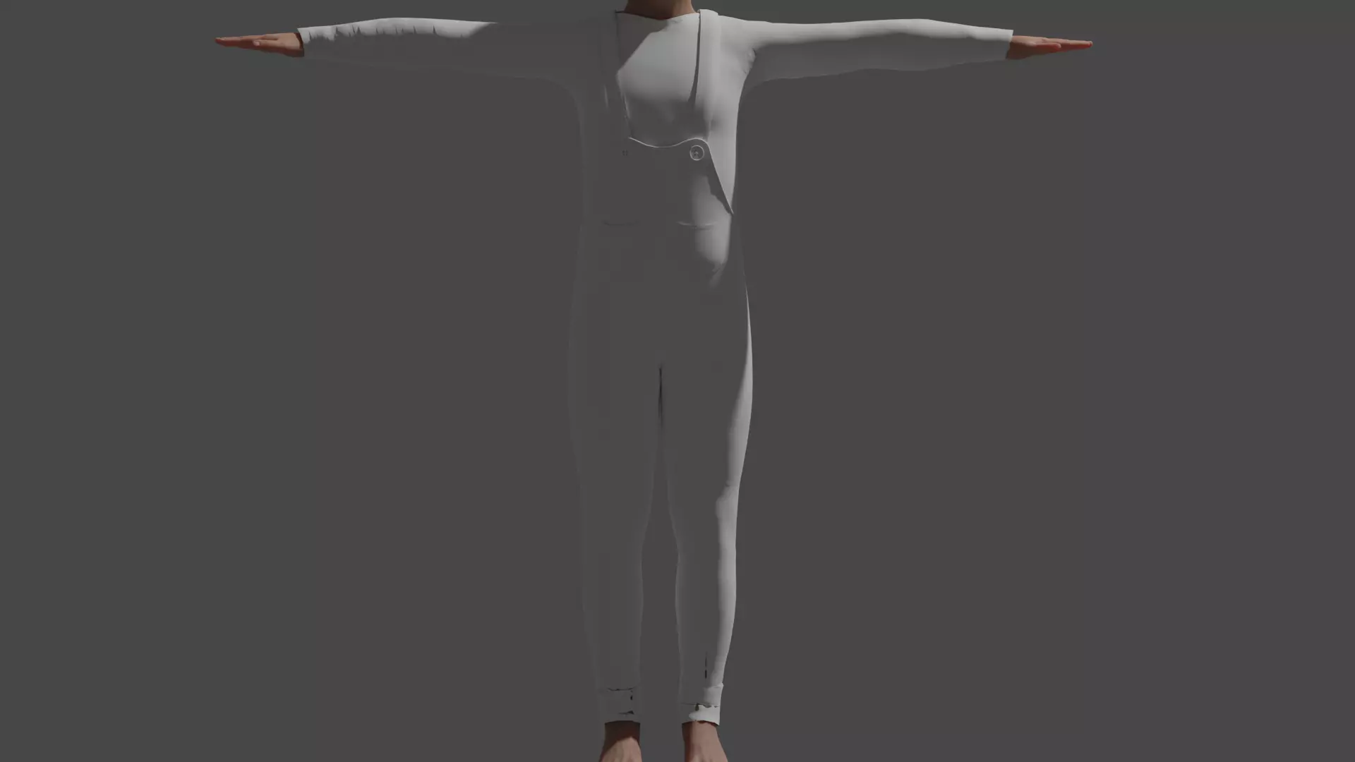 Child Dreass Low-poly 3D model