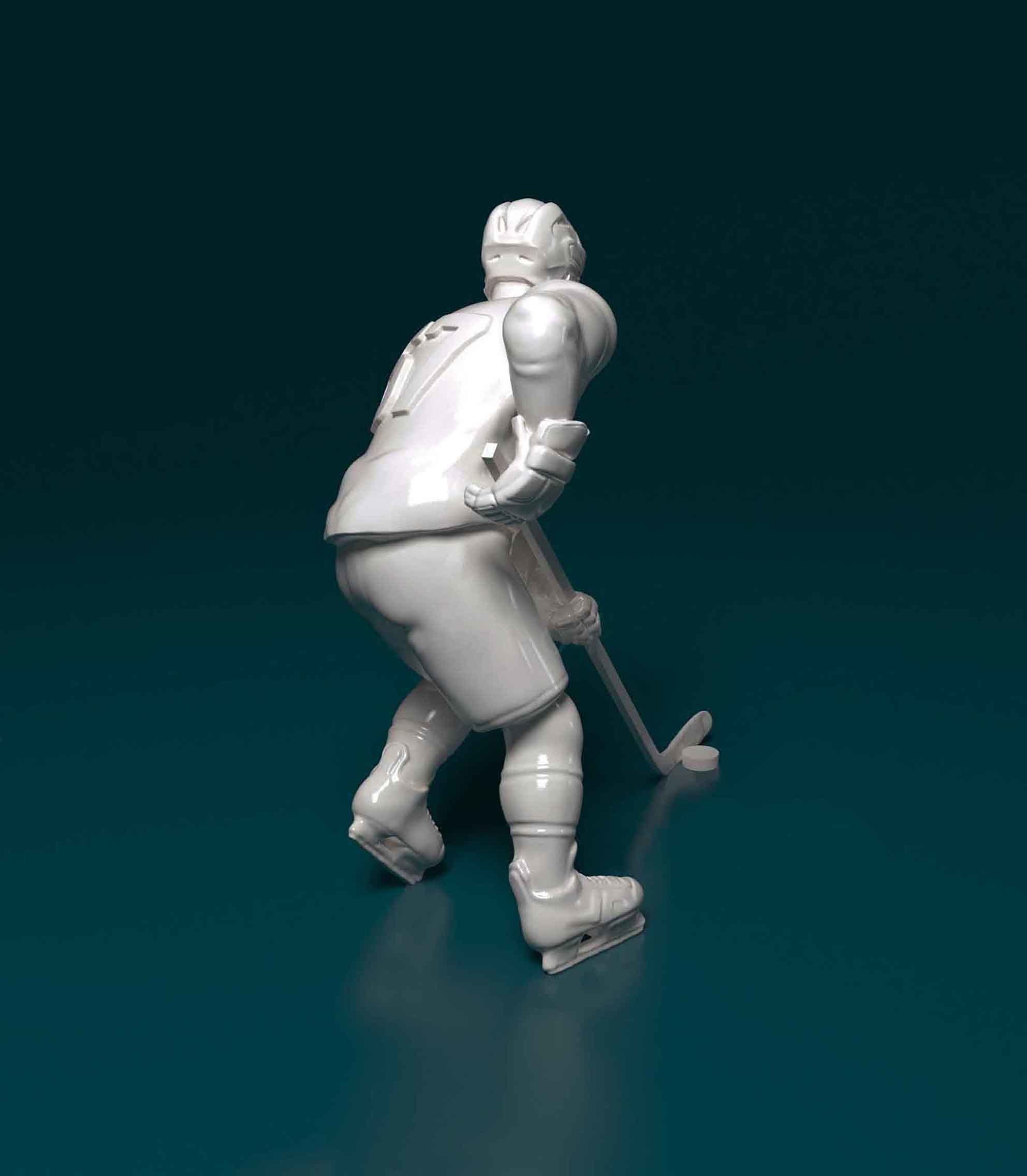 Ice hockey player 3D print model_2