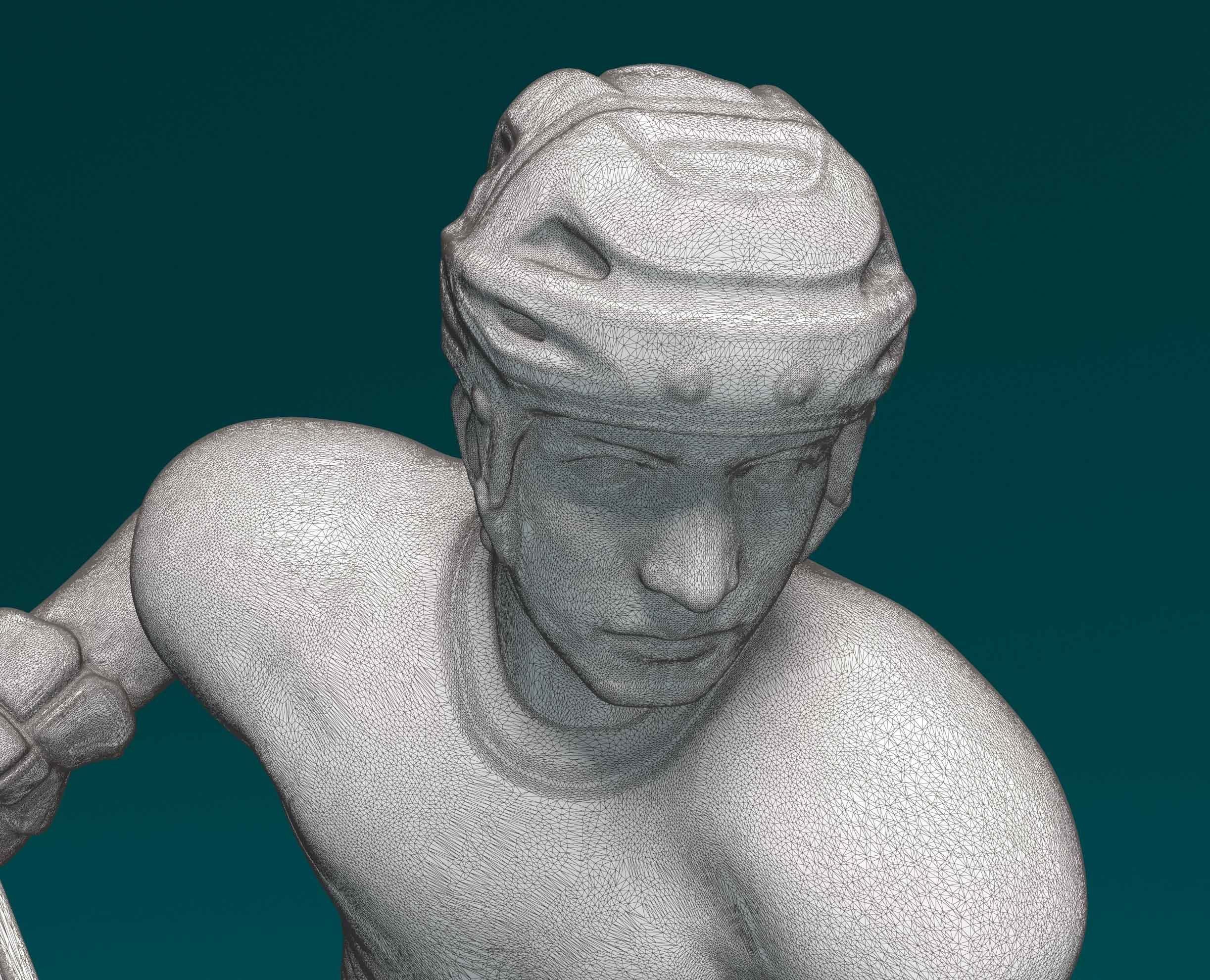 Ice hockey player 3D print model_8