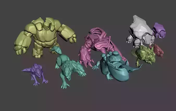 League of Legends Jungle Creep 3D Model 3D print model
