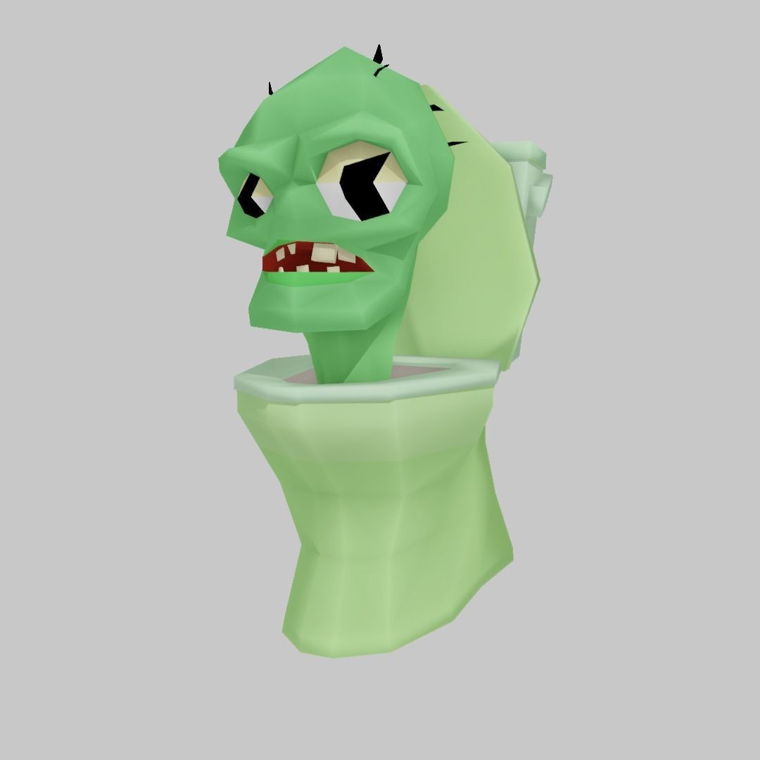 Skibidi Camera Man Lowpoly Mobile Game Low-poly 3D model_6