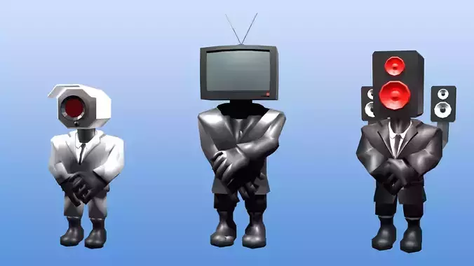 Skibidi Camera Man Lowpoly Mobile Game