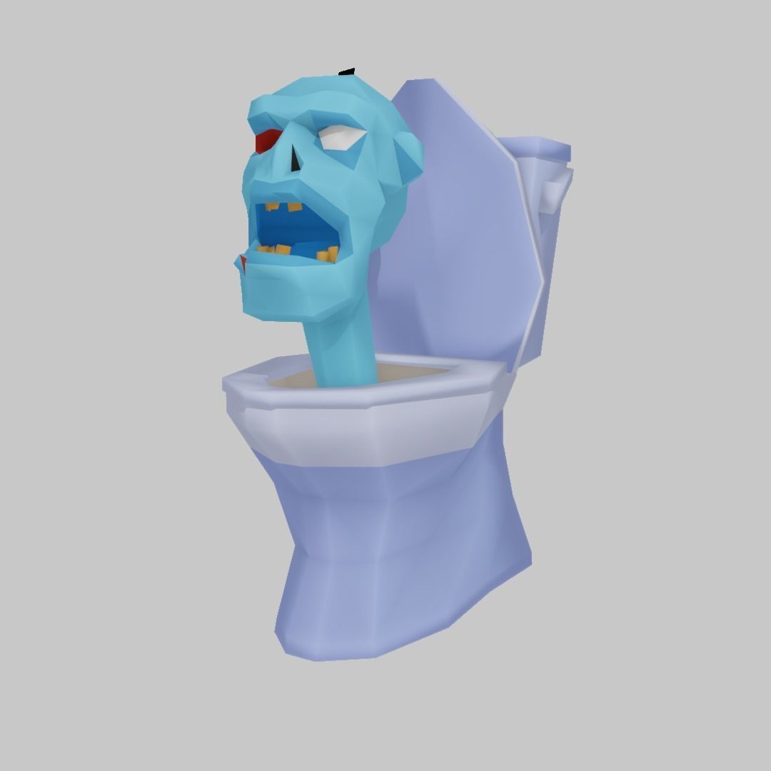 Skibidi Camera Man Lowpoly Mobile Game Low-poly 3D model_4