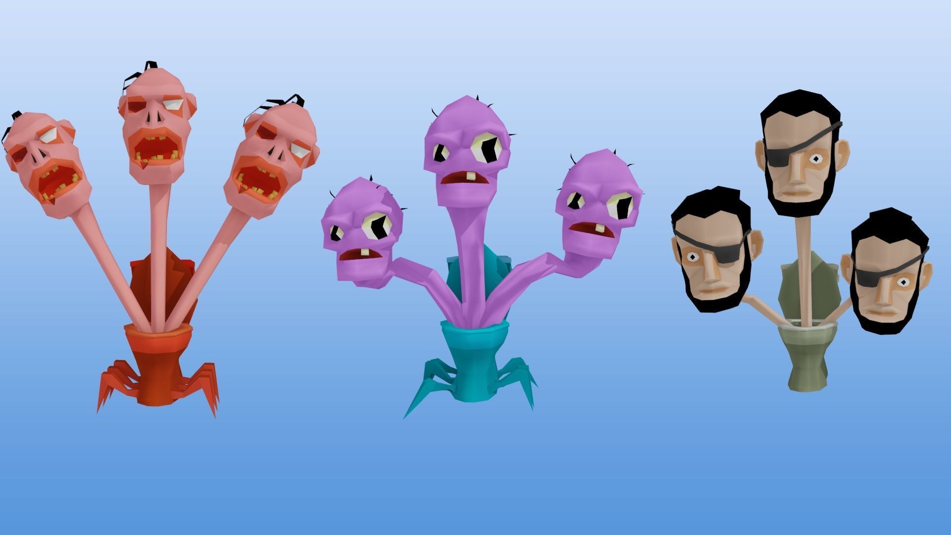 Skibidi Camera Man Lowpoly Mobile Game Low-poly 3D model_2