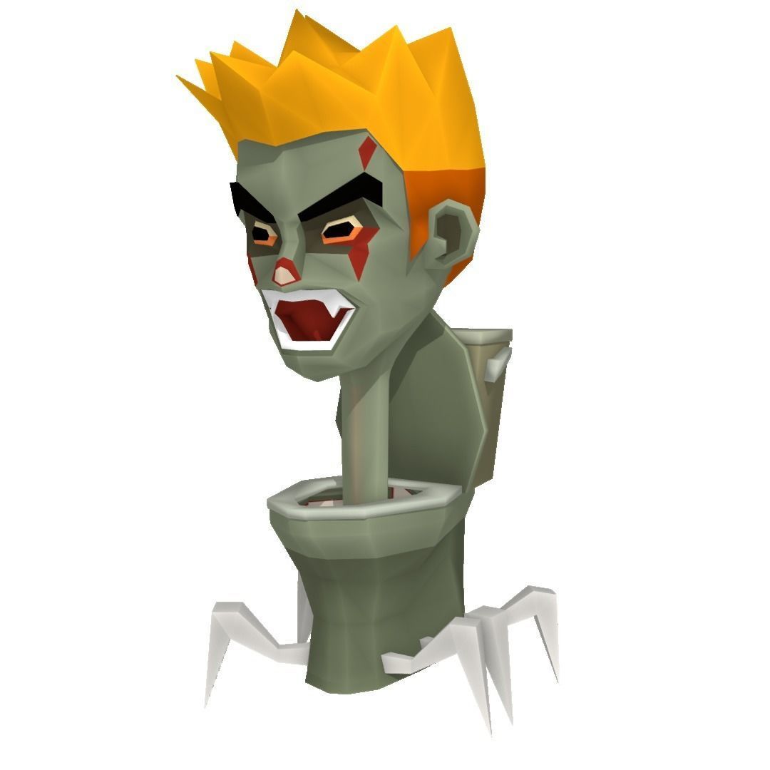 Skibidi Camera Man Lowpoly Mobile Game Low-poly 3D model_9