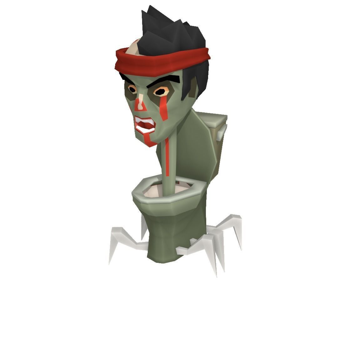 Skibidi Camera Man Lowpoly Mobile Game Low-poly 3D model_8