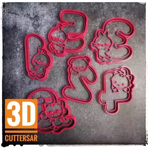 ANIMALS ALPHABET- COOKIE CUTTERS