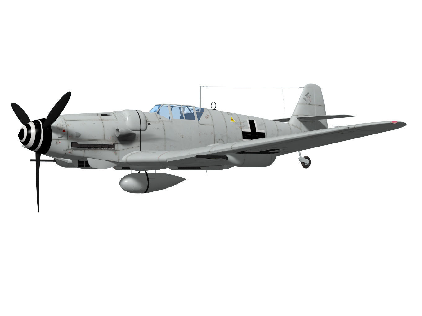 Messerschmitt Bf 109H 3D model_2