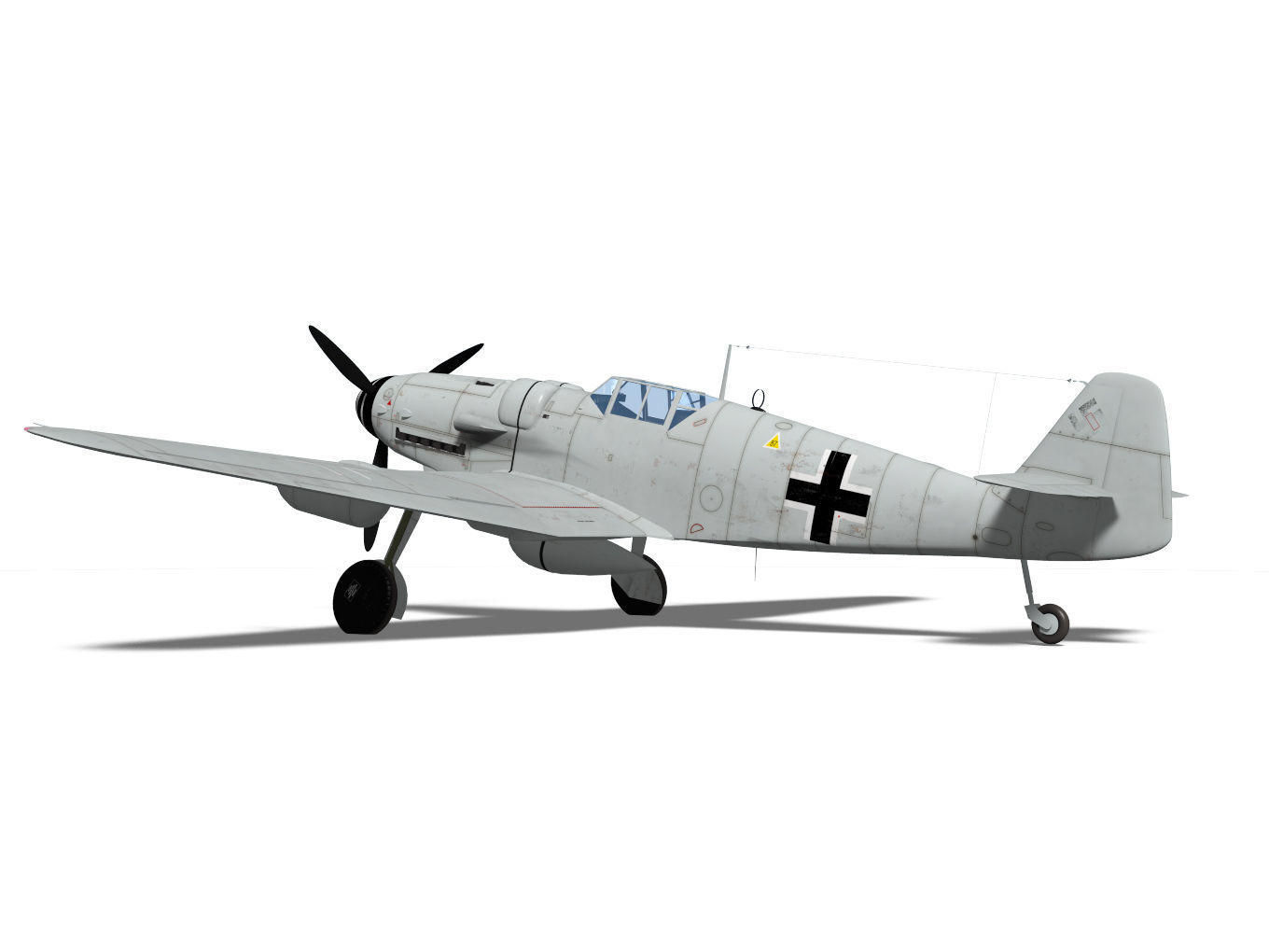 Messerschmitt Bf 109H 3D model_5