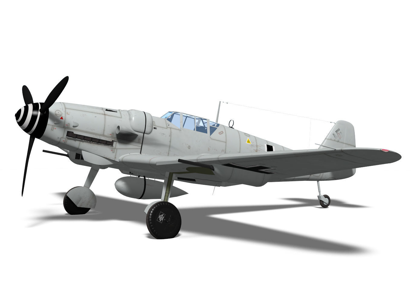 Messerschmitt Bf 109H 3D model_4