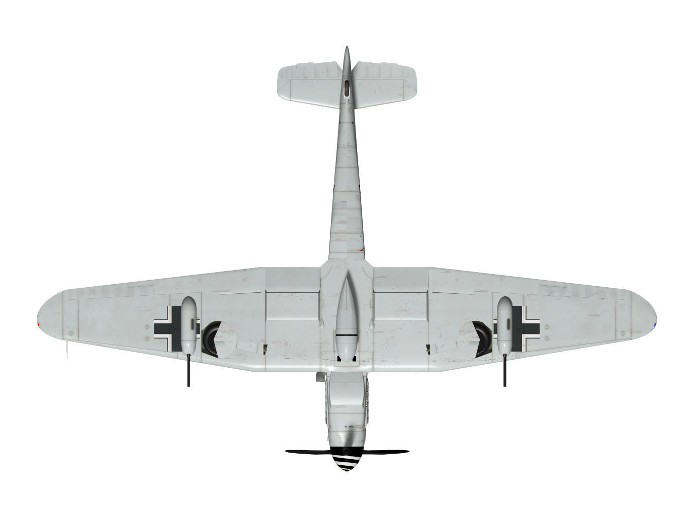 Messerschmitt Bf 109H 3D model_12