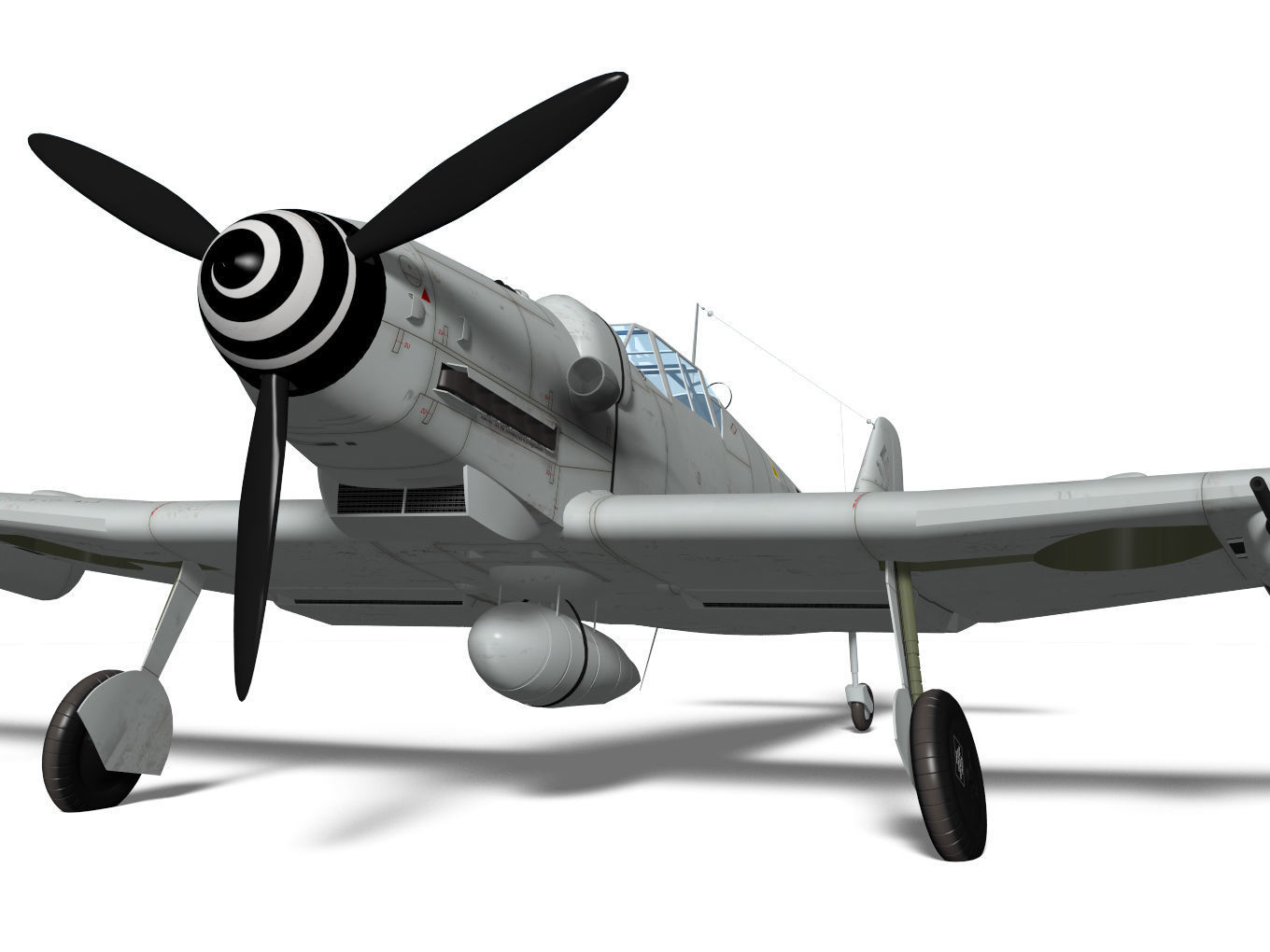 Messerschmitt Bf 109H 3D model_6