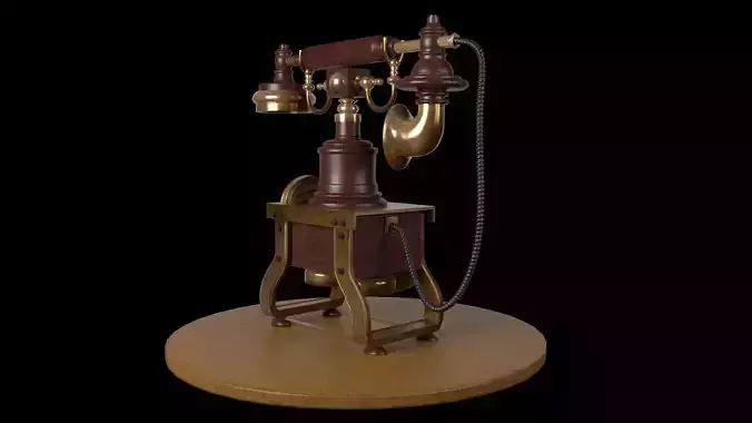 VINTAGE TELEPHONE 3D MODEL