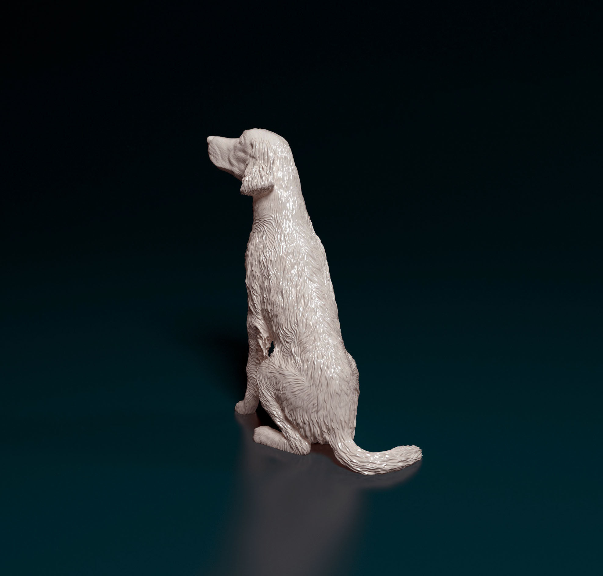 Irish red setter 3D print model_6