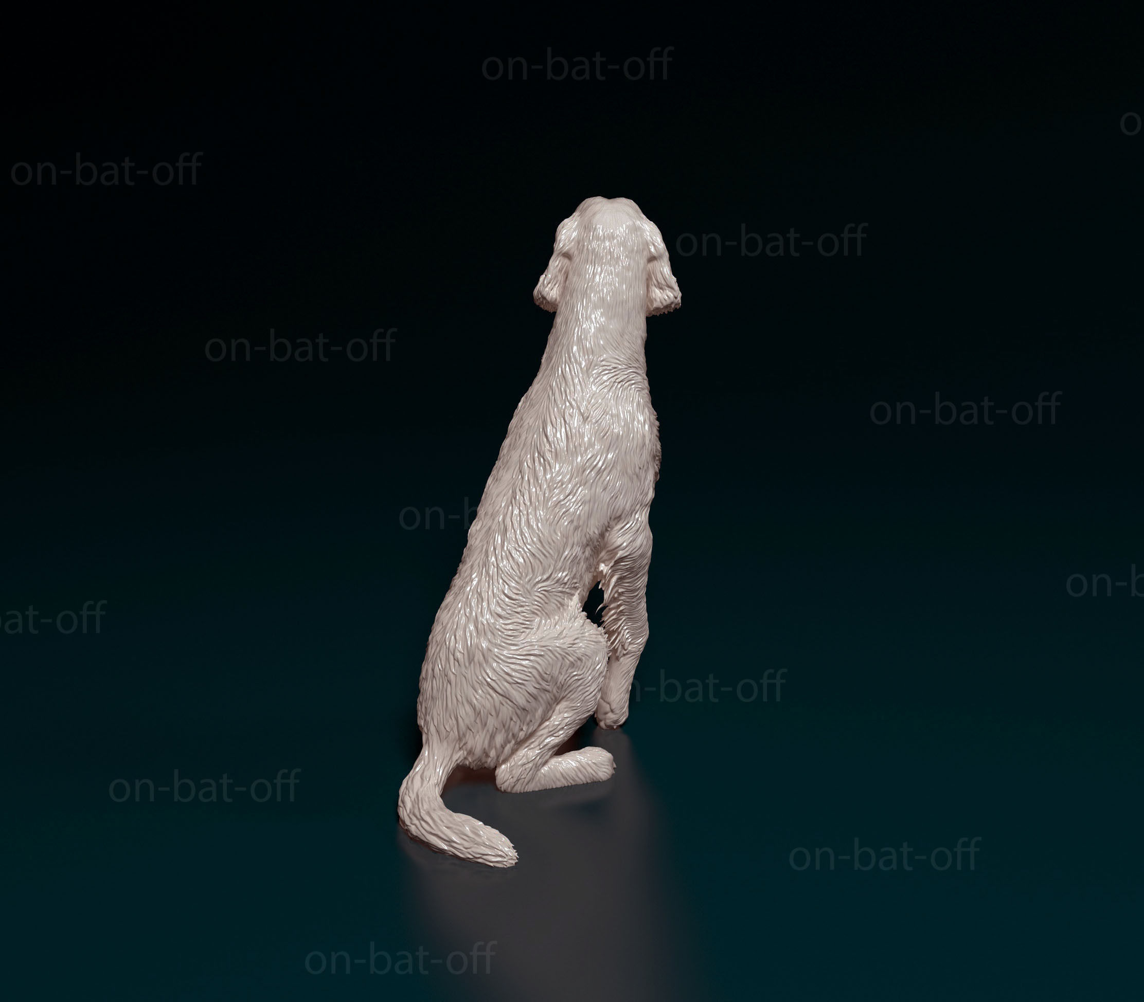 Irish red setter 3D print model_3