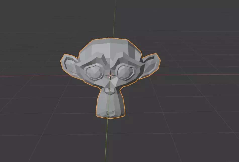 Monkey head of character Free low-poly 3D model