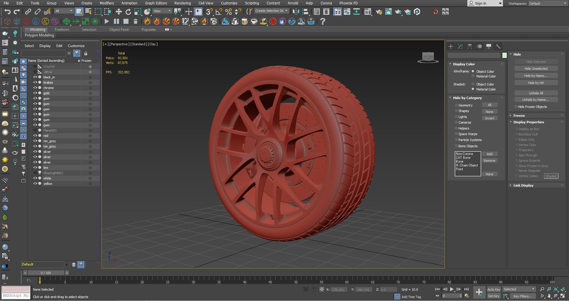 Porsche 911 Turbo S 2016 wheel 3D model_7