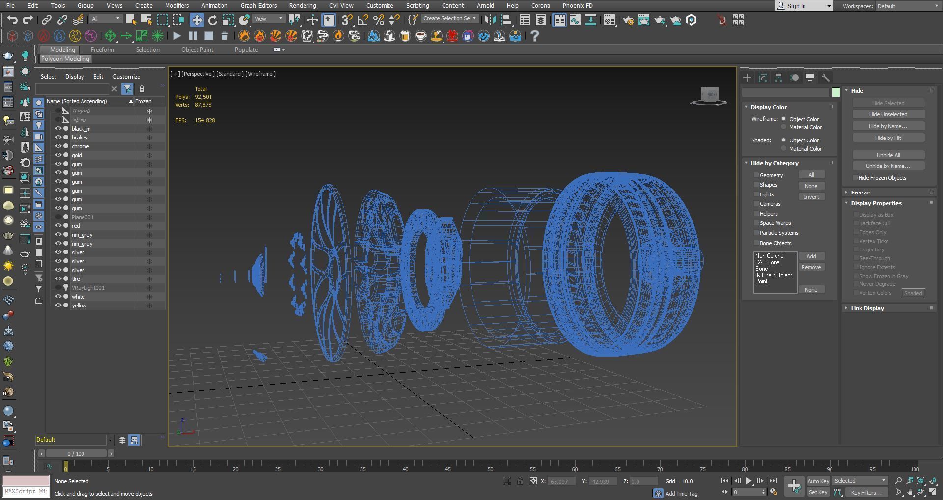 Porsche 911 Turbo S 2016 wheel 3D model_6