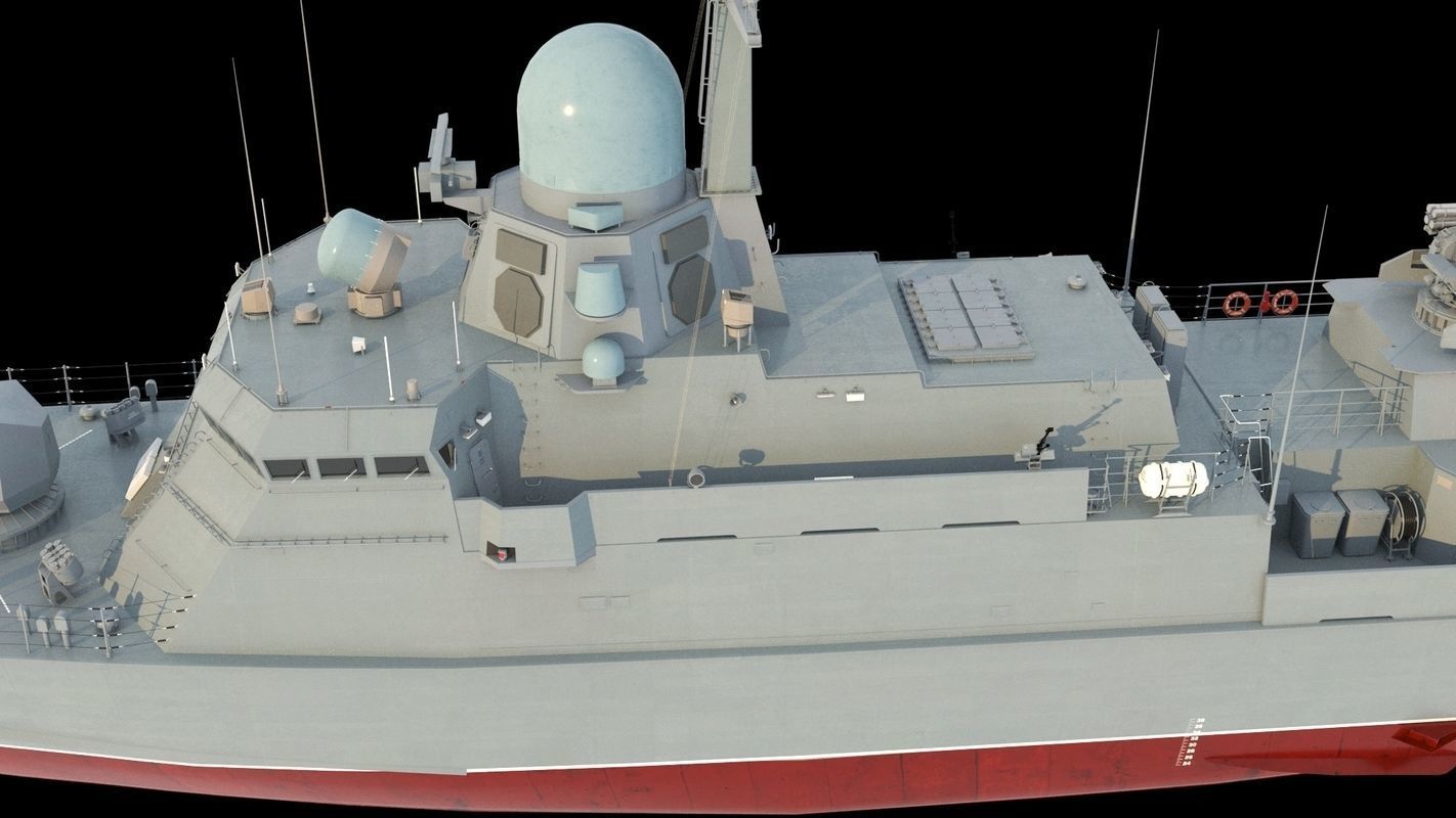 Karakurt class corvette 22800 3D model_2