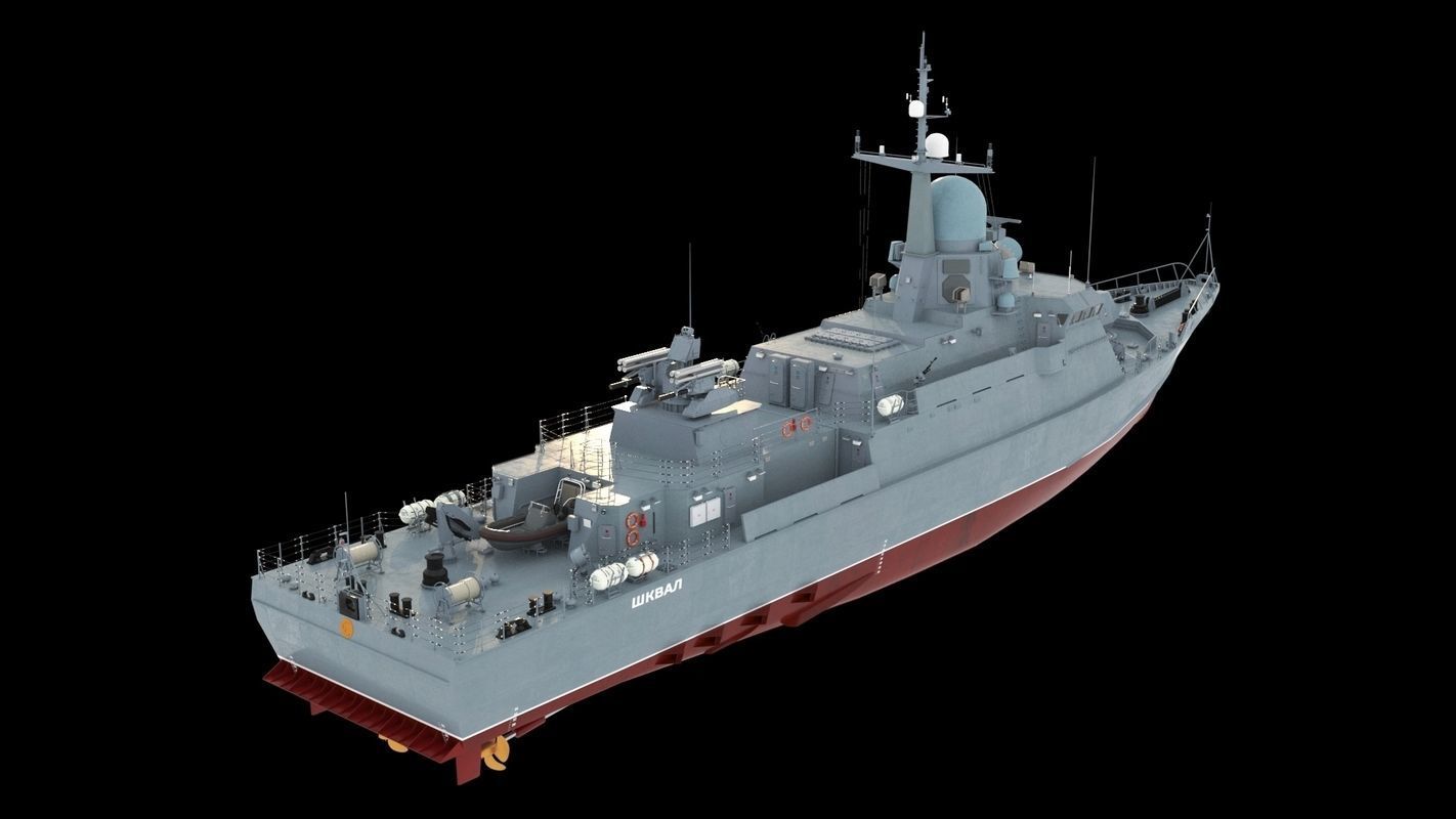 Karakurt class corvette 22800 3D model_7