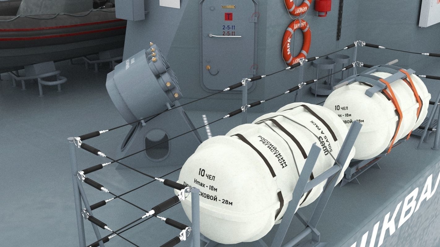 Karakurt class corvette 22800 3D model_11