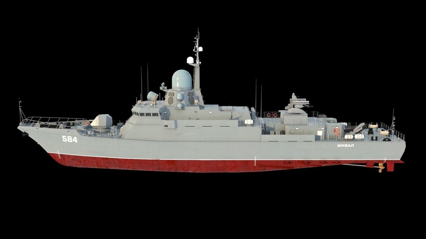 Karakurt class corvette 22800 3D model_5