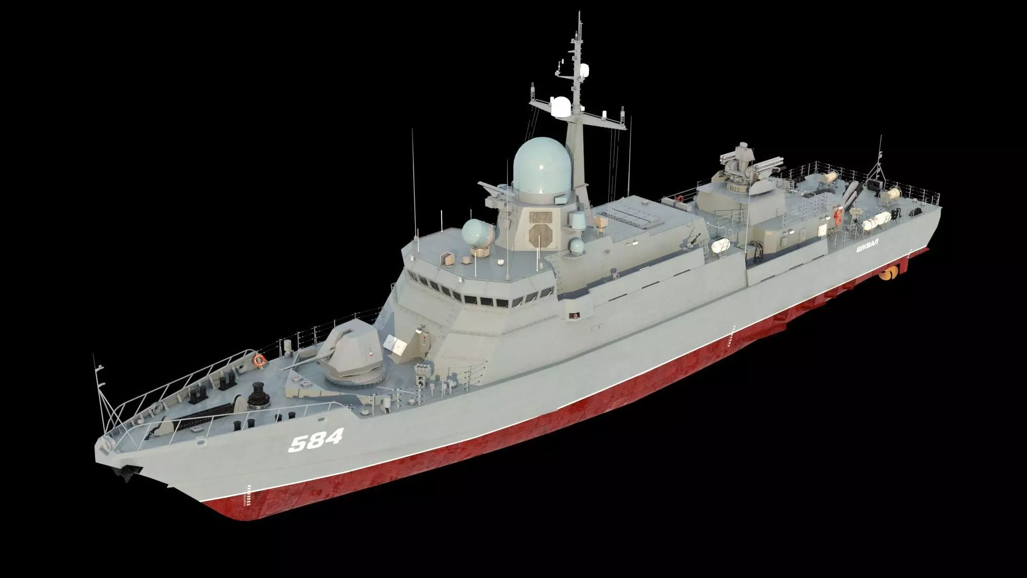 Karakurt class corvette 22800 3D model_0