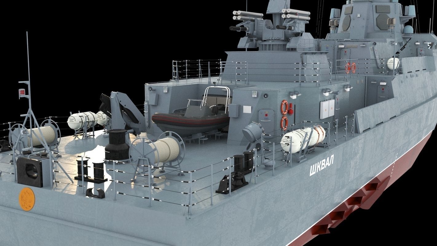 Karakurt class corvette 22800 3D model_10