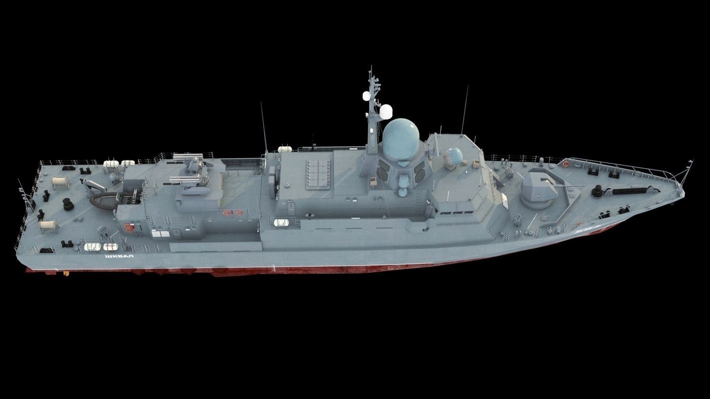 Karakurt class corvette 22800 3D model_13