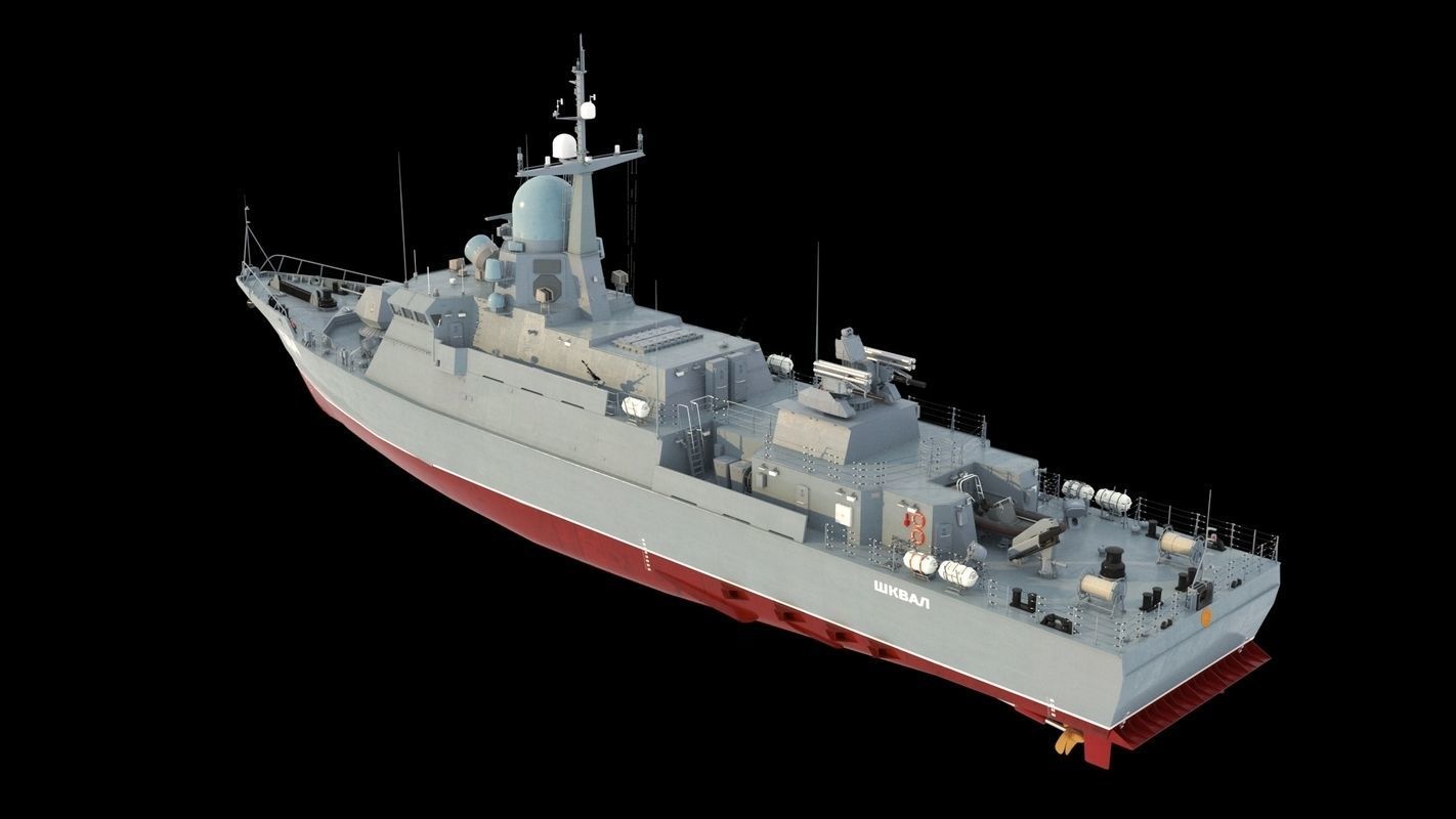 Karakurt class corvette 22800 3D model_6