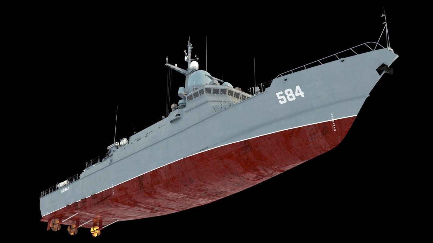 Karakurt class corvette 22800 3D model_12