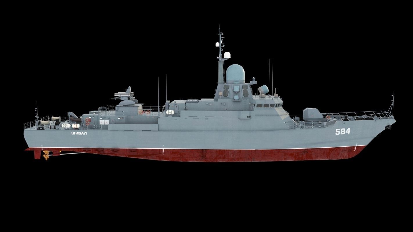 Karakurt class corvette 22800 3D model_8