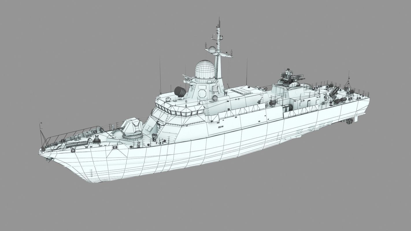 Karakurt class corvette 22800 3D model_15