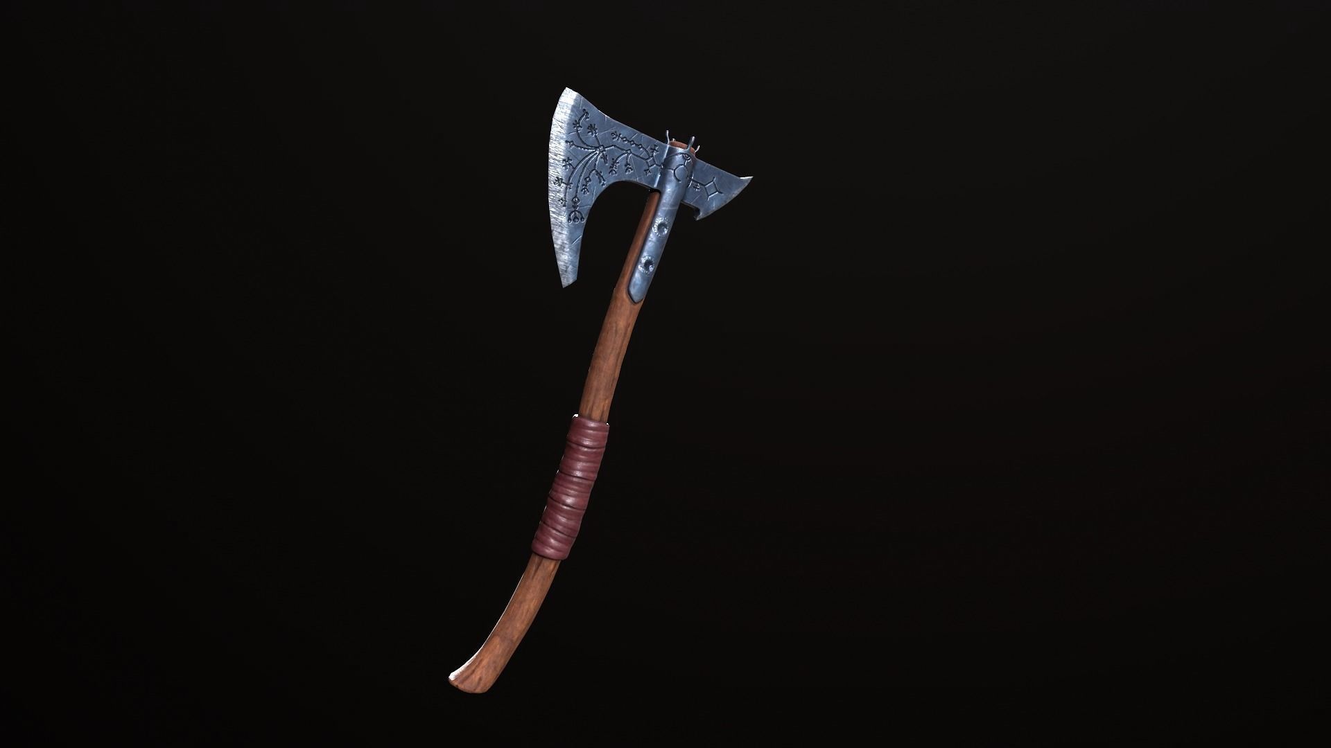 Leviathan Axe Low-poly 3D model_6