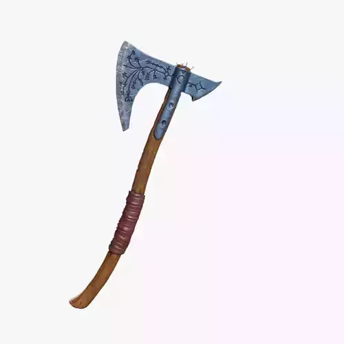 Leviathan Axe Low-poly 3D model