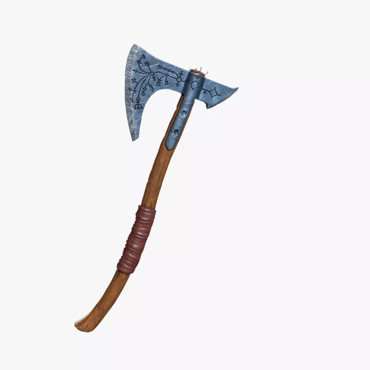 Leviathan Axe Low-poly 3D model_0