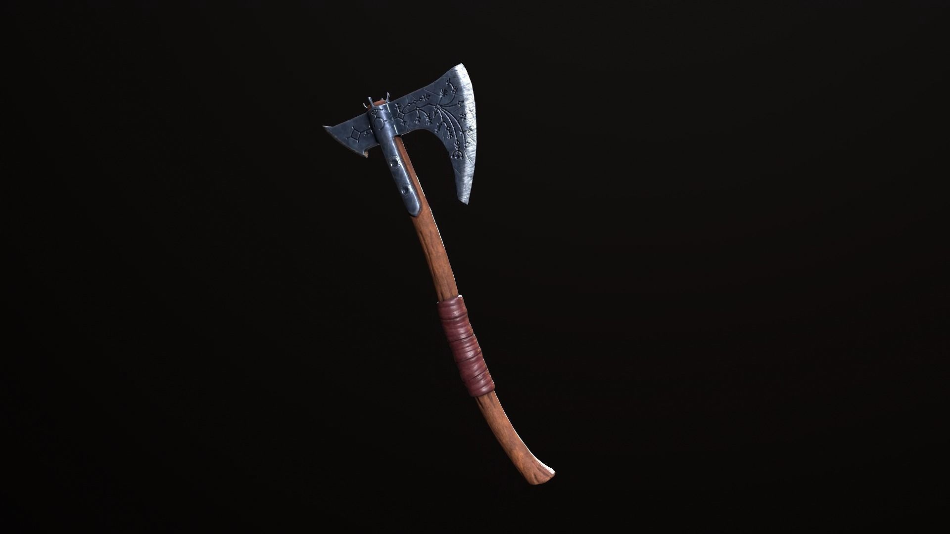 Leviathan Axe Low-poly 3D model_7