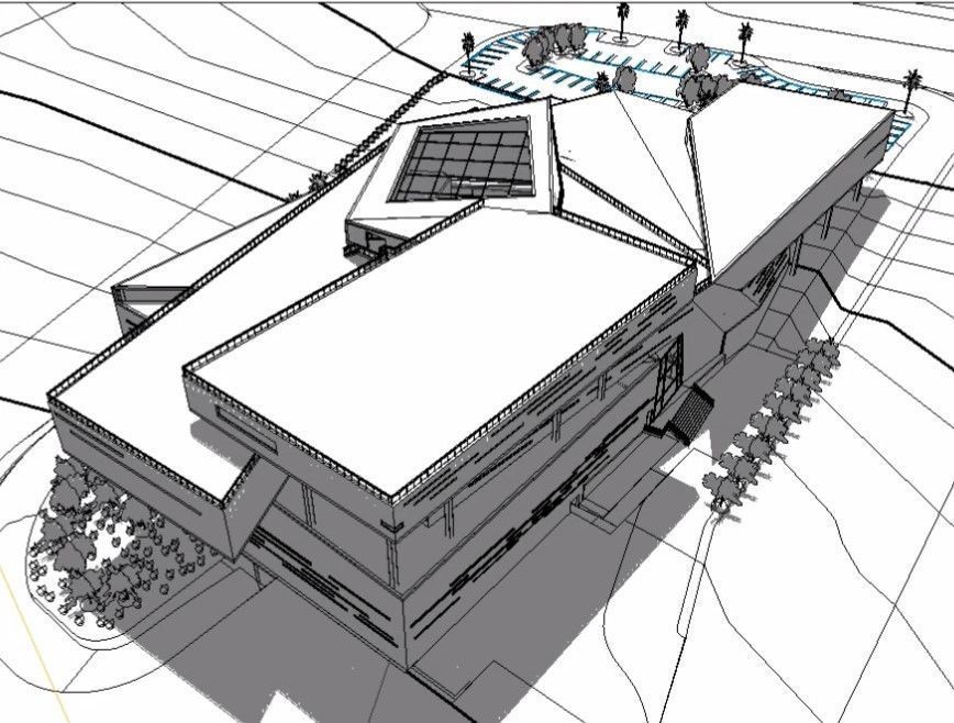 CULTURAL CENTER -compelete revit project -P4 3D model_28