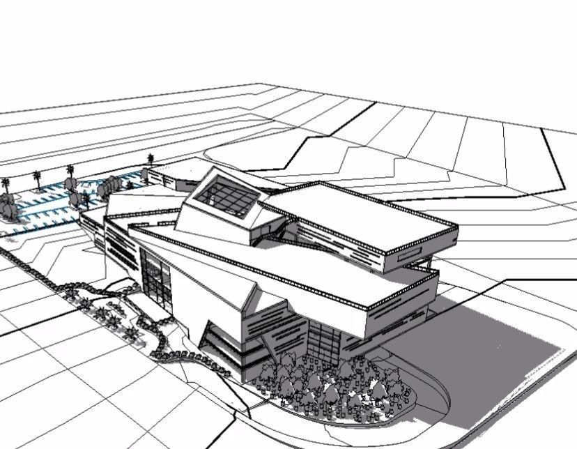 CULTURAL CENTER -compelete revit project -P4 3D model_13