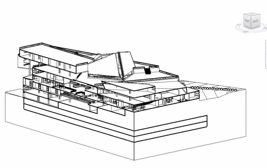 CULTURAL CENTER -compelete revit project -P4 3D model_14