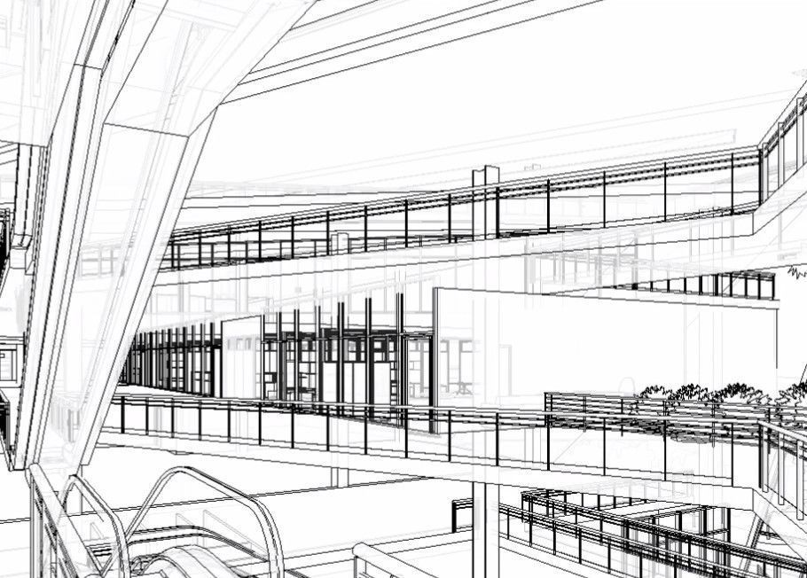 CULTURAL CENTER -compelete revit project -P4 3D model_34