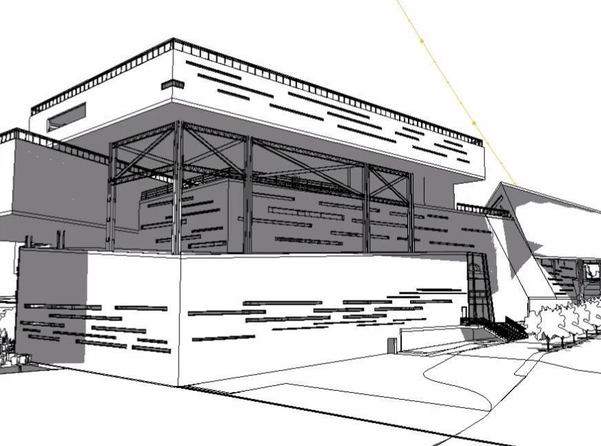CULTURAL CENTER -compelete revit project -P4 3D model_10