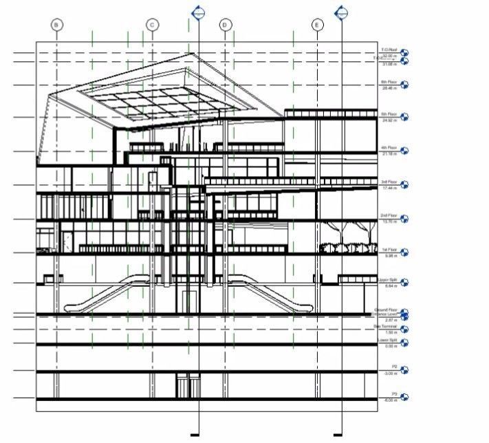CULTURAL CENTER -compelete revit project -P4 3D model_35