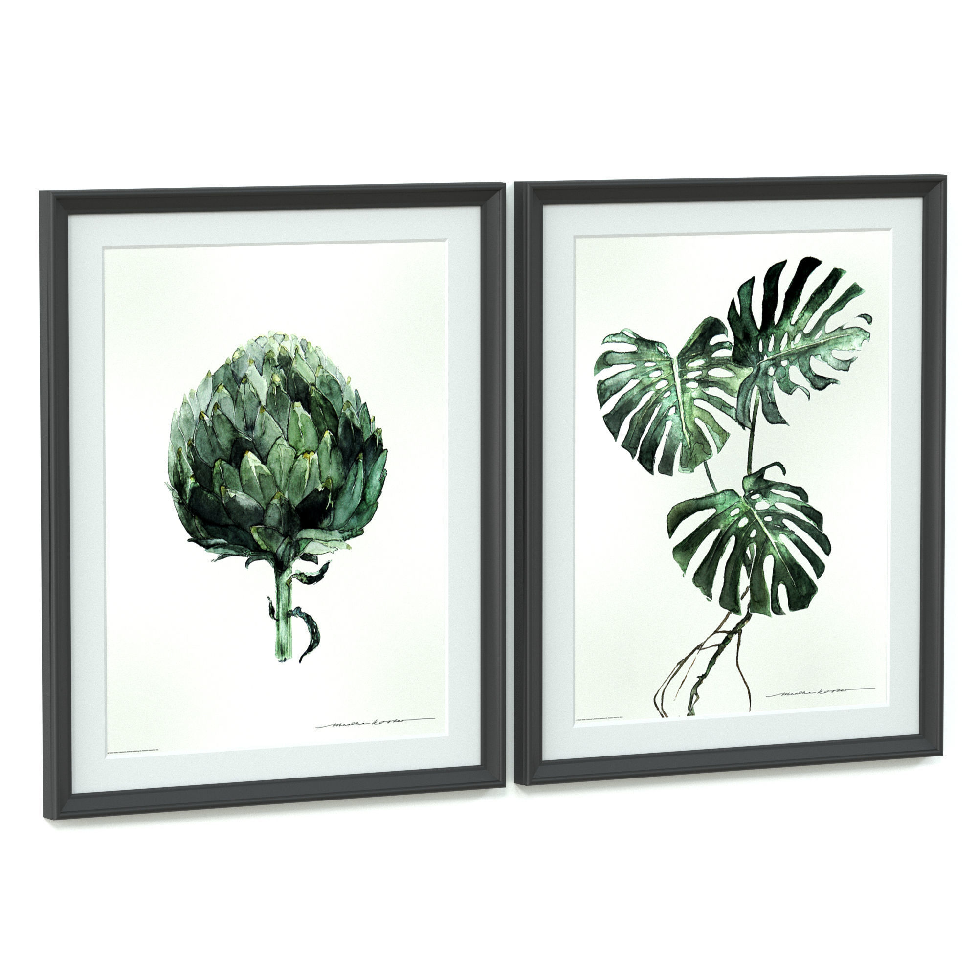 Picture Frame Set 01 3D model_1