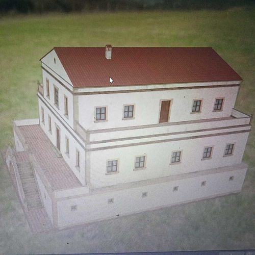 the 3d modern house for your creation games Free low-poly 3D model
